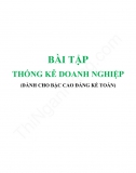 Bài tập Thống kê doanh nghiệp - Cao đẳng kế toán