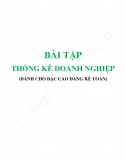 Bài tập Thống kê doanh nghiệp - Cao đẳng kế toán