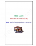 Tiểu luận - Sự điều tiết kinh tế của Nhà nước tư sản hiện đại