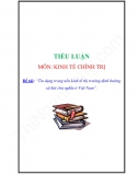 Tiểu luận - Tín dụng trong nền kinh tế thị trường định hướng Xã hội chủ nghĩa ở Việt Nam