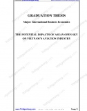 Khóa luận - The potential impacts of ASEAN Open Sky on Vietnam aviation industry