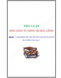 Tiểu luận: Công nghiệp hoá, hiện đại hoá trong thời kỳ quá độ lên CNXH ở Việt Nam