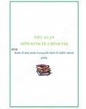 Tiểu luận: Kinh tế nhà nước trong nền kinh tế nhiều thành phần