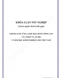 Khóa luận - Chuỗi cung ứng lạnh mặt hàng nông sản của Pháp và Ấn Độ và bài học kinh nghiệm cho Việt Nam 