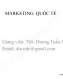 Slide tổng hợp kiến thức bộ môn Marketing quốc tế 