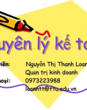 Slide chương 1 môn Nguyên lý kế toán: Bản chất và đối tượng của kế toán