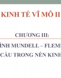 Slide Chương 3 Kinh tế vĩ mô 2: Mô hình Mundell - Fleming và tổng cầu trong nền kinh tế mở