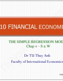 Slide Kinh tế lượng: Lecture 2 - Simple Regression Model