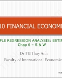 Slide Kinh tế lượng: Lecture 3 - Multiple Regression