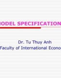 Slide Kinh tế lượng: Lecture 8 - Model Specifications