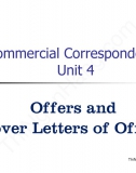 Commercial correspondence unit 4: Offers