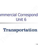 Commercial Correspondence unit 6: Transportation