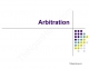 English Economics: Arbitration 