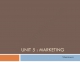English Economics: Marketing