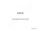 English Economics: Transport