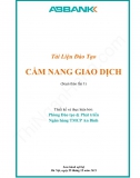 Cẩm nang giao dịch An Bình Bank (Dành cho Giao dịch viên, Tín dụng)