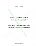 Khóa luận - Thực trạng và giải pháp phát triển hệ thống cảng cạn ICD ở Việt Nam