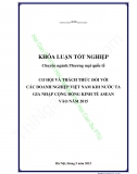 Khóa luận - Cơ hội và thách thức đối với các doanh nghiệp Việt Nam khi nước ta gia nhập cộng đồng kinh tế Asean