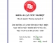 Khóa luận - Ảnh hưởng của FDI đến việc thực hiện mục tiêu phát triển bền vững của Việt Nam giai đoạn 2011-2020
