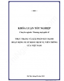 Khóa luận - Thực trạng và giải pháp đẩy mạnh hoạt động xuất khẩu dịch vụ viễn thông của Việt Nam