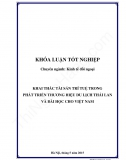 Khóa luận - Khai thác tài sản trí tuệ trong phát triển thương hiệu du lịch Thái Lan và bài học cho Việt Nam