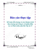 Báo cáo thực tập: Tiền lương và các khoản phải trích theo lương