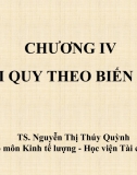 Silde kinh tế lượng chương 4: Hồi quy theo biến giả