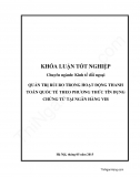 Khóa luận - Quản trị rủi ro trong hoạt động thanh toán quốc tế theo phương thức tín dụng chứng từ tại ngân hàng VIB