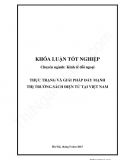 Khóa luận - Thực trạng và giải pháp đẩy mạnh thị trường sách điện tử tại Việt Nam