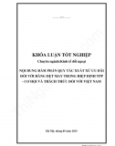 Khóa luận - Nội dung đàm phán quy tắc xuất xứ ưu đãi đối với hàng dệt may trong hiệp định TPP - Cơ hội và thách thức đối với Việt Nam