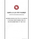 Khóa luận - Mô hình chuỗi cung ứng của Samsung và bài học cho các doanh nghiệp điện tử Việt Nam