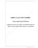 Khóa luận - Chuỗi cung ứng của công ty cổ phần ENTEC kỹ thuật năng lượng, thực trạng và giải pháp