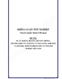 Khóa luận - Xử lý khủng hoảng truyền thông: Trường hợp của Toyota và Malaysia Airlines và bài học kinh nghiệm cho các doanh nghiệp Việt Nam