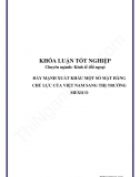 Khóa luận - Đẩy mạnh xuất khẩu một số mặt hàng chủ lực của Việt Nam sang thị trường Mexico