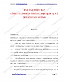 [Báo cáo thực tập] Công ty cổ phần thương mại dịch vụ và du lịch Tam Vương