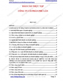 [Báo cáo thực tập] Công ty Cổ phần Phú Lân