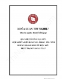 Khóa luận - Quan hệ thương mại giữa Việt Nam và Liên bang Nga trong bối cảnh khủng hoảng kinh tế hiện nay: Thực trạng và giải pháp