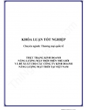 Khóa luận - Thực trạng kinh doanh năng lượng mặt trời trên thế giới và đề xuất cho các công ty kinh doanh năng lượng mặt trời tại Việt Nam