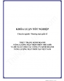 Khóa luận - Thực trạng kinh doanh năng lượng mặt trời trên thế giới và đề xuất cho các công ty kinh doanh năng lượng mặt trời tại Việt Nam