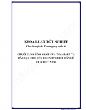 Khóa luận - Chuỗi cung ứng xanh của Walmart và bài học cho các doanh nghiệp bán lẻ Việt Nam