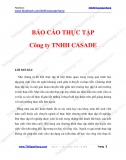 [Báo cáo thực tập] Công ty TNHH CASADE