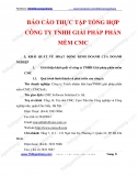 [Báo cáo thực tập] Công ty Cổ phần Giải pháp phần mềm CMC