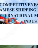 Slide thuyết trình - The competitiveness of Vietnamese shipping fleet in the international maritime industry