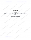 [Tiểu luận] Đầu tư ra nước ngoài của EU và thu hút FDI của EU vào Việt Nam. Thực trạng và giải pháp