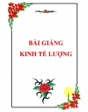 Bài giảng Kinh tế lượng