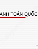 Slide Thanh toán quốc tế: Tỷ giá hối đoái