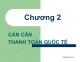 Slide TTQT: Cán cân thanh toán quốc tế