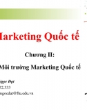 Slide Marketing quốc tế chương 2:Môi trường Marketing quốc tế