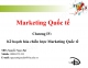 Slide Marketing quốc tế chương 4: Kế hoạch hóa chiến lược Marketing quốc tế
