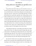 [NCKH] Phòng chống rửa tiền qua hệ thống ngân hàng (bản tóm tắt)
